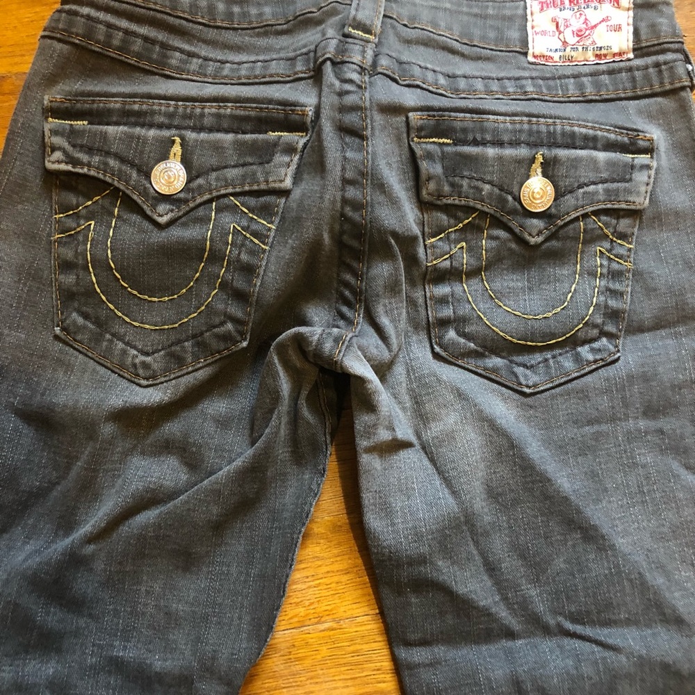 Grey true religion jeans